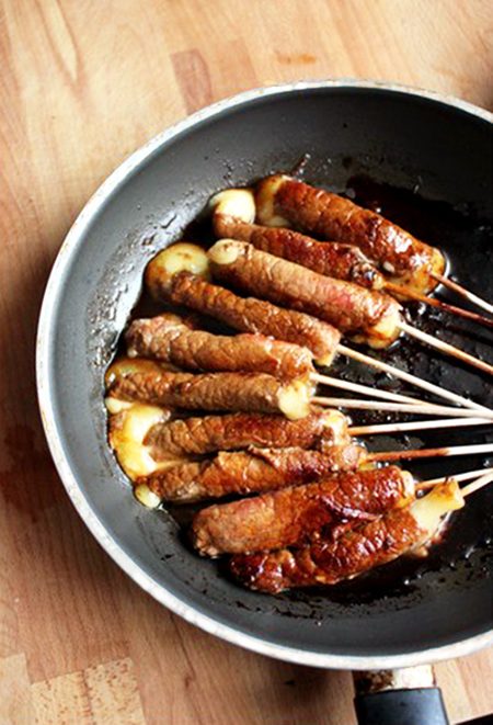 christmas eve dinner: Grilled Beef Yakitori yakitori beef skewers for christmas eve dinner