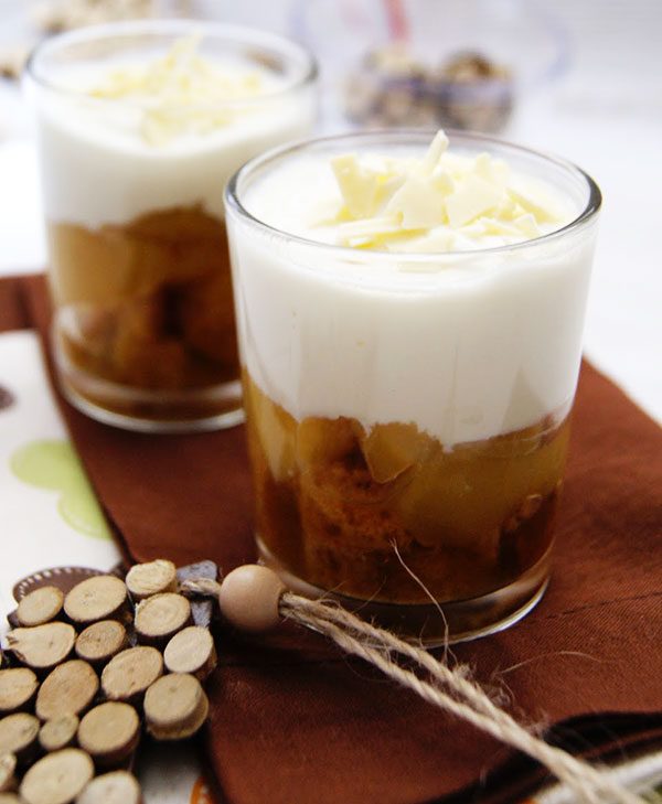 Apple and Gingerbread Layer Dessert Jars