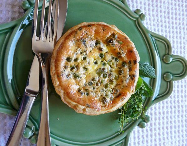 Green Peas Quiches