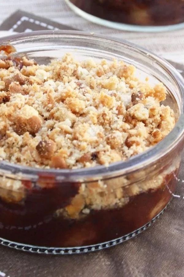 Chocolate Banana Crumble Recipe - #recipe by #eatwell101 - https://003.wrwe1r1zs3czx3c.workers.dev/banana-chocolate-crumble