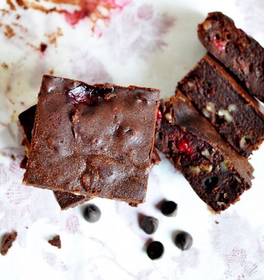 Easy Chocolate Raspberry Brownies