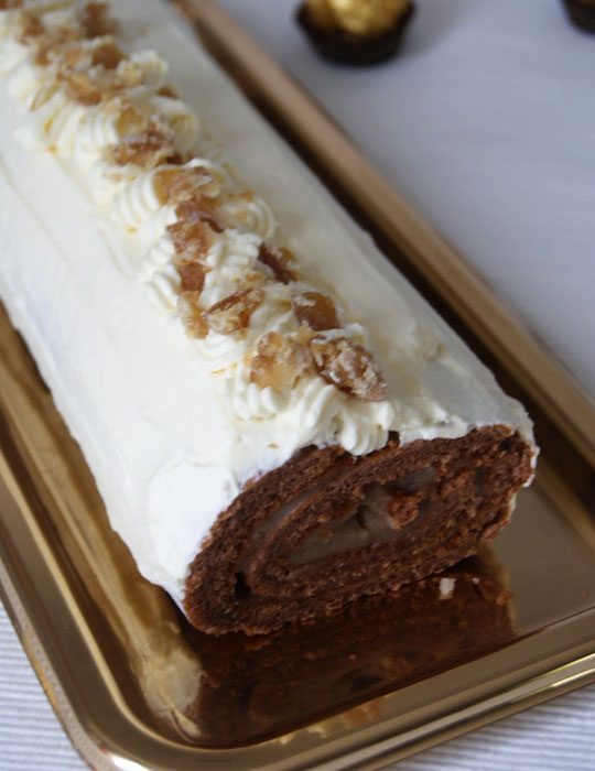 White Chocolate Yule Log
