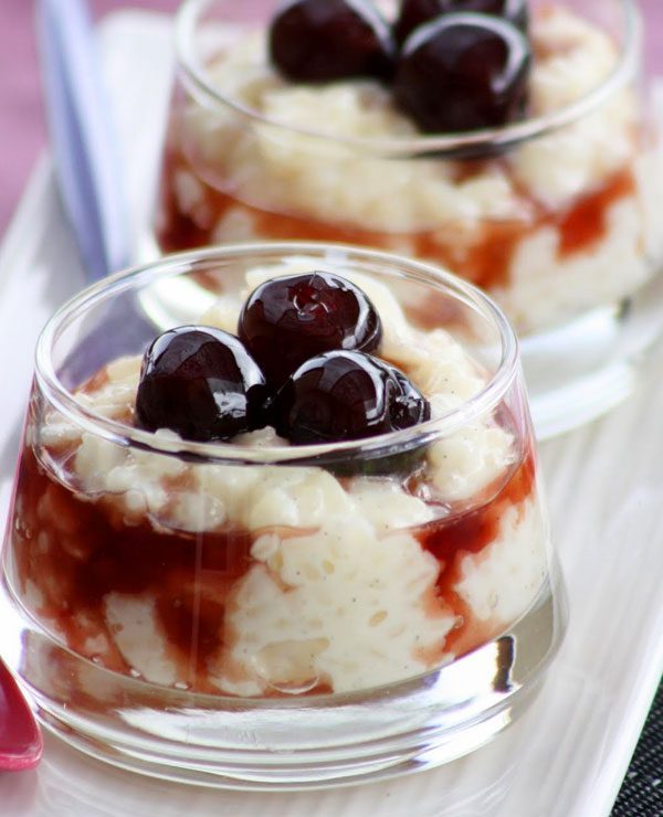 Cherry Rice Pudding