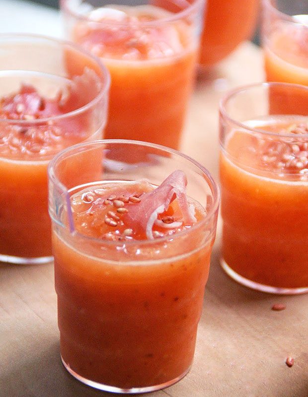 Melon Soup Shooters Recipe