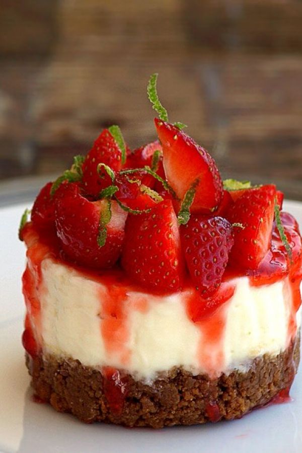 No-Bake Strawberry Cheesecakes - #recipe by #eatwell101 - https://003.wrwe1r1zs3czx3c.workers.dev/no-bake-strawberry-lime-cheesecake-recipe