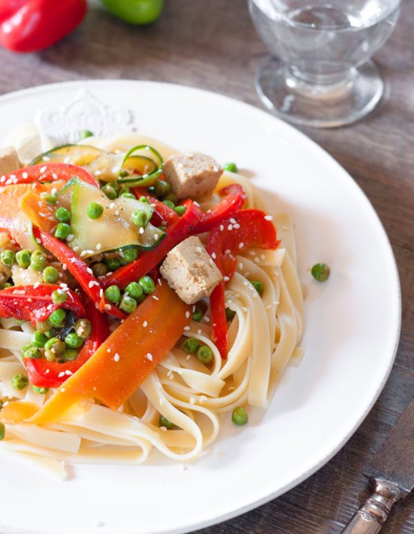 Grilled Tofu Pasta Recipe