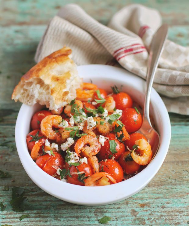 Roasted Shrimps with Cherry Tomatoes