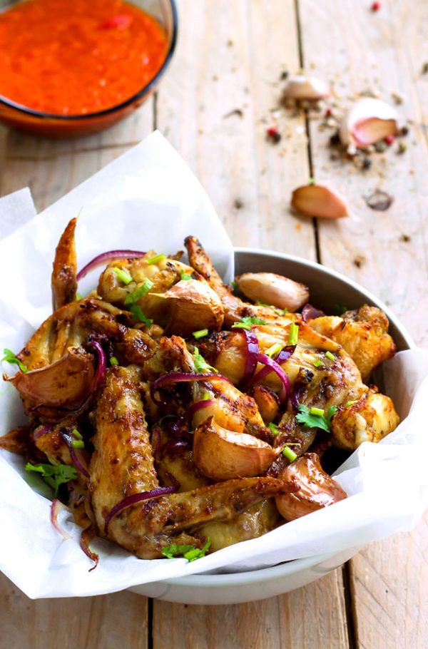 Baked Garlic Chicken Wings