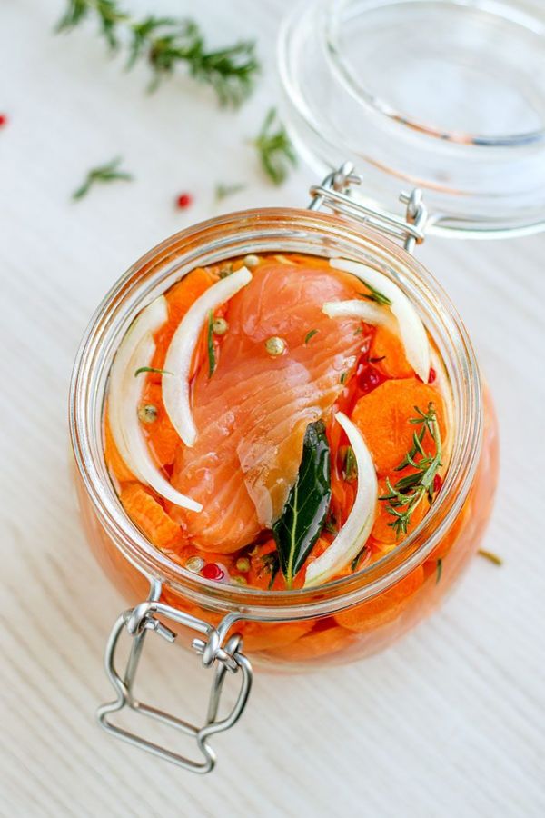 Marinated Smoked Salmon with Herbs & Carrot - #recipe by #eatwell101 - https://003.wrwe1r1zs3czx3c.workers.dev/herbed-carrot-and-salmon-marinade-recipe