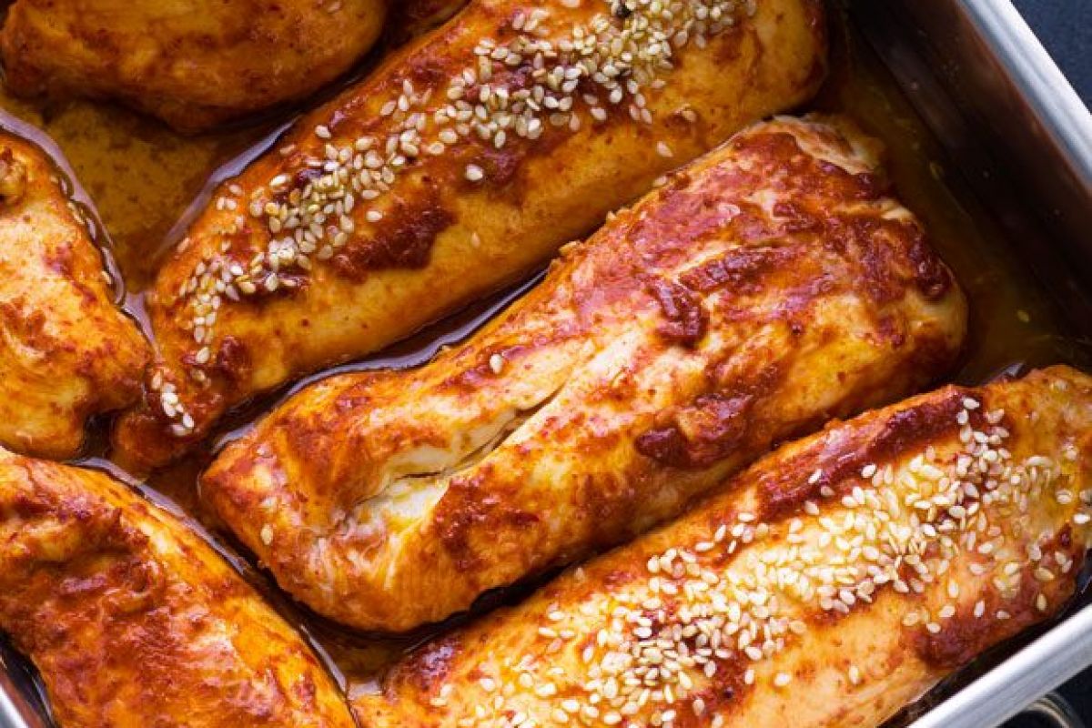 Roasted Sriracha Chicken Breasts