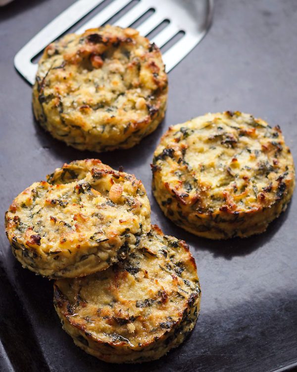 Baked Swiss Chard Potato Cakes