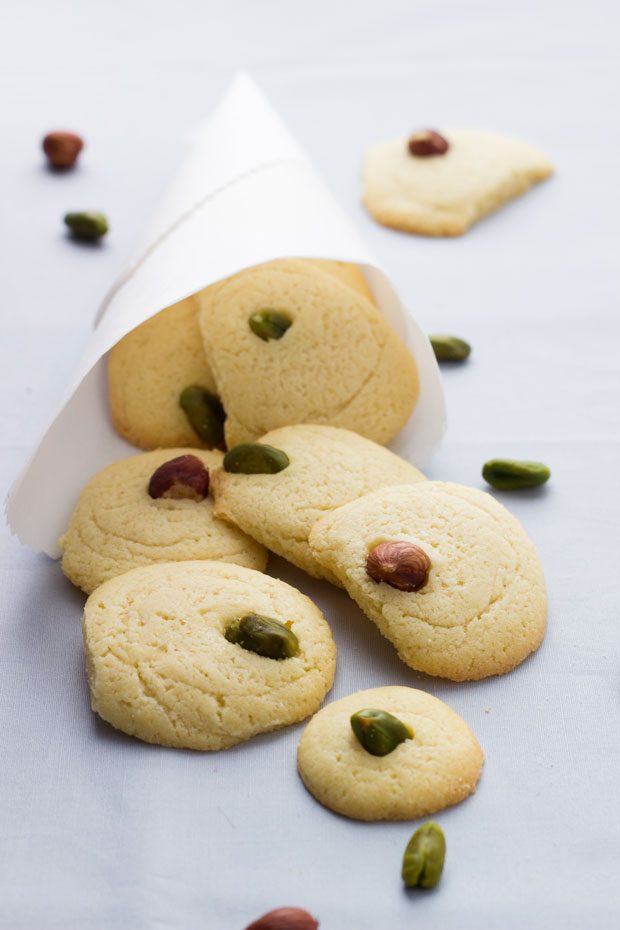 Sugar Cookies With Hazelnut & Pistachio