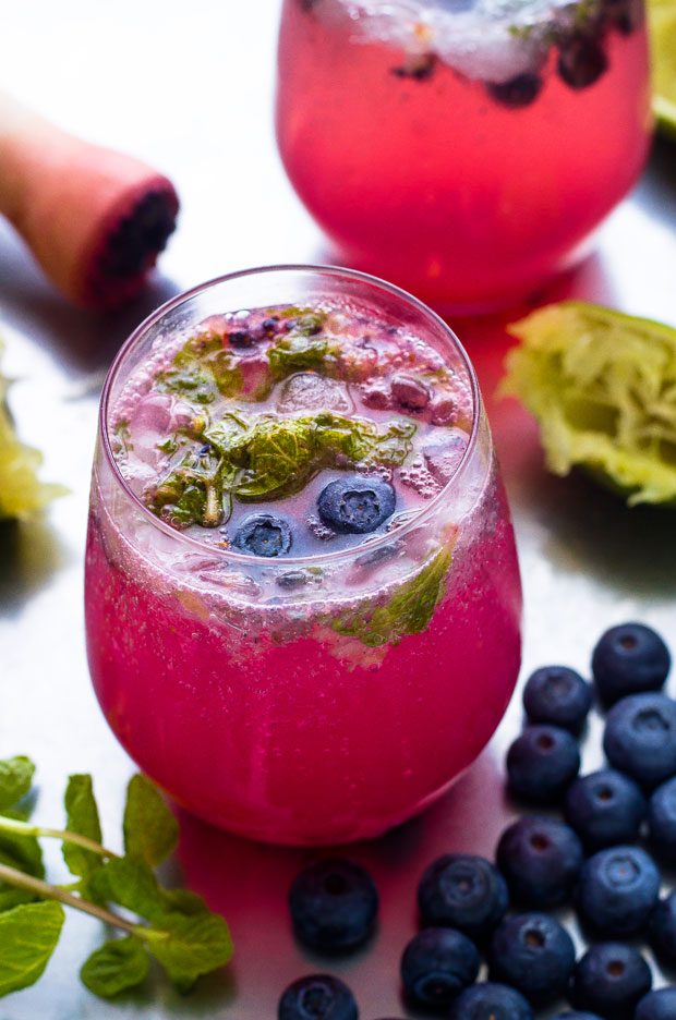 The Juiciest Blueberry Mojito