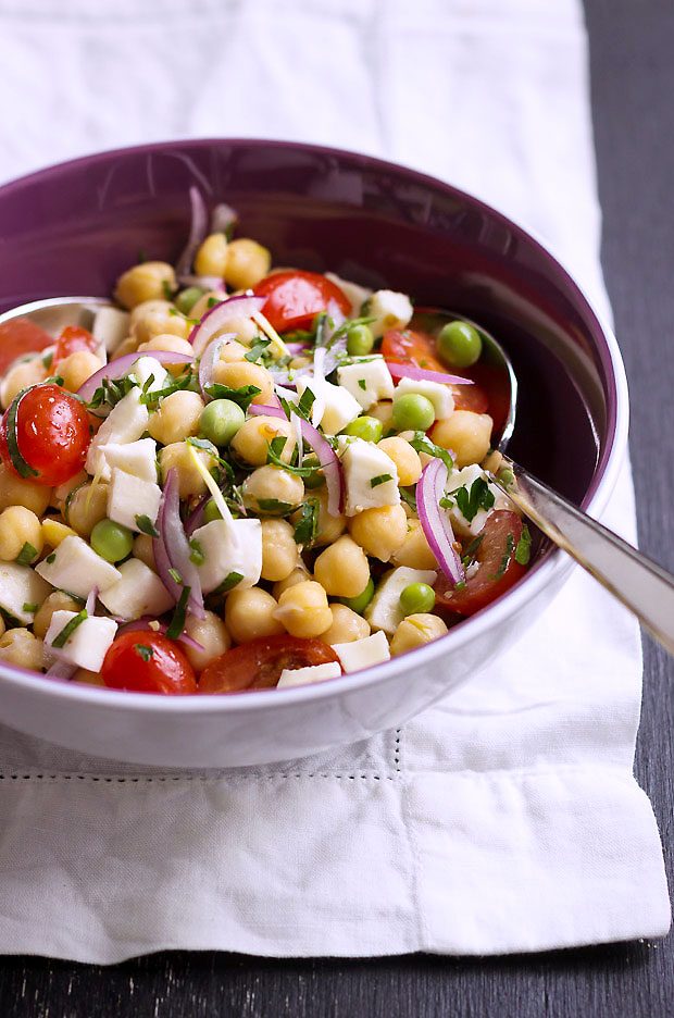 Chickpea Feta Greek Salad