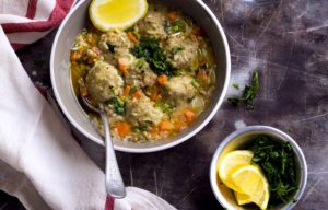 One-Pot Meatball and Rice Soup