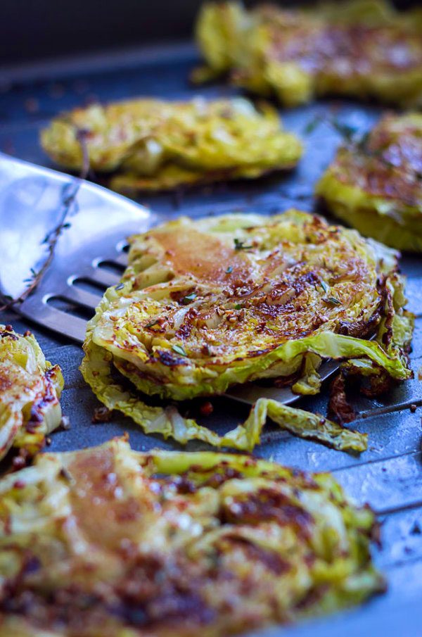 Make these Roasted Balsamic Cabbage Steaks for a wonderful side everyone will go crazy for! eatwell101.com