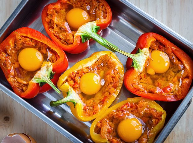 Stuffed Pepper Baked Eggs