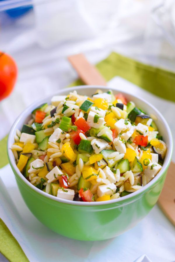 Greek Orzo Pasta Salad - #recipe by #eatwell101 - https://003.wrwe1r1zs3czx3c.workers.dev/greek-pasta-salad-recipe