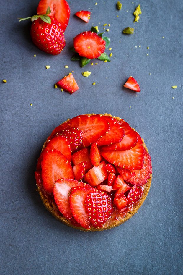 No Bake Strawberries Tart