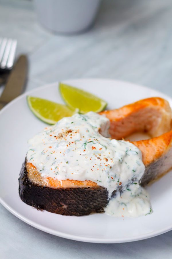 Grilled Salmon Steak Recipe - #recipe by #eatwell101 - https://003.wrwe1r1zs3czx3c.workers.dev/salmon-steak-recipe