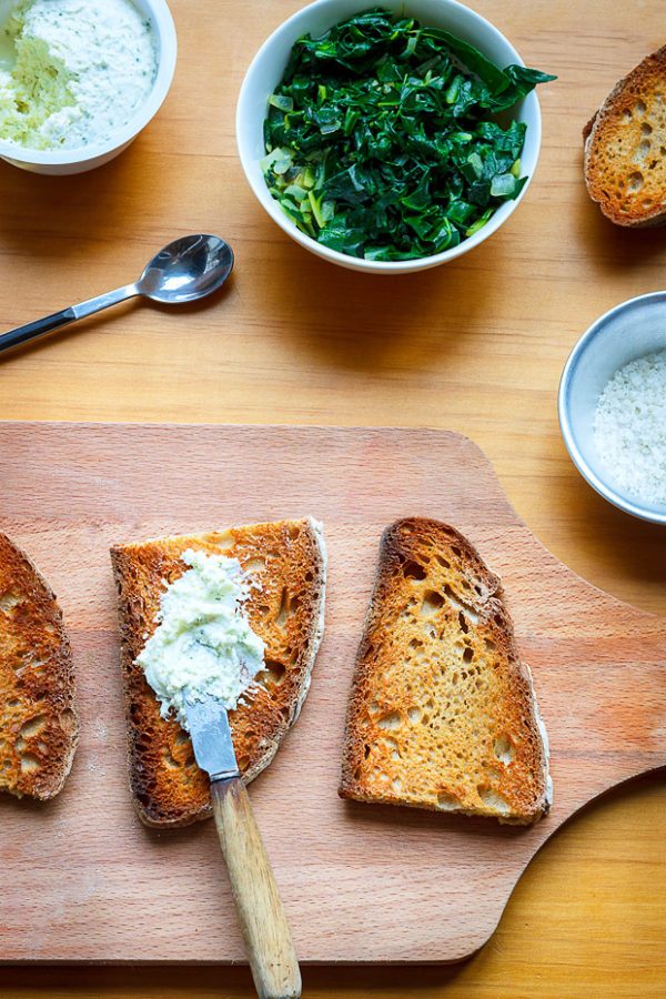 sauteed chard toast recipe
