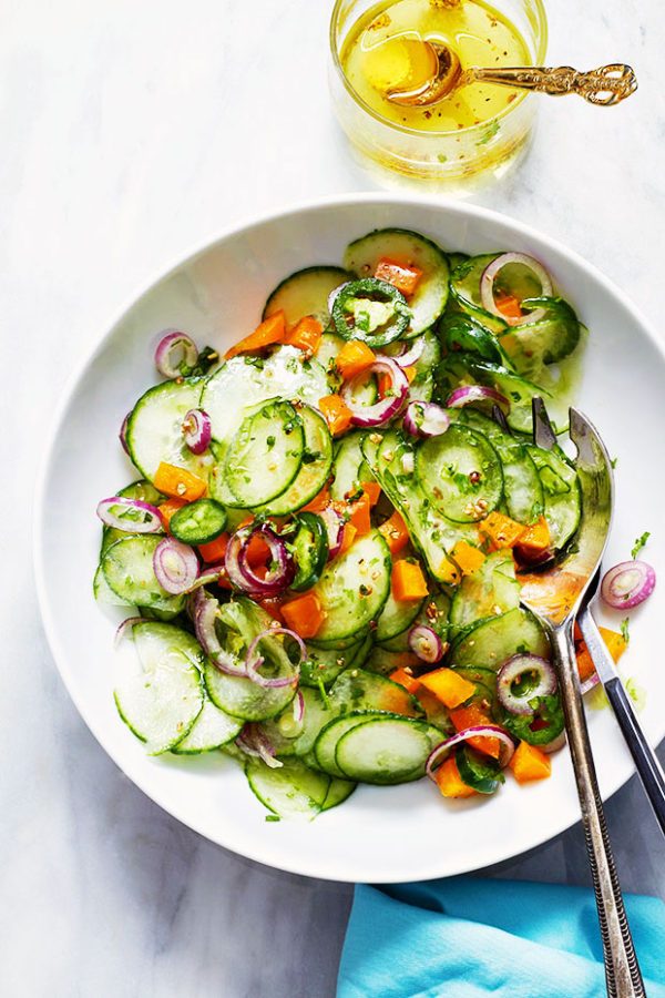Spicy Cucumber Salad Recipe - #recipe by #eatwell101 - https://003.wrwe1r1zs3czx3c.workers.dev/fresh-cucumber-salad-recipe