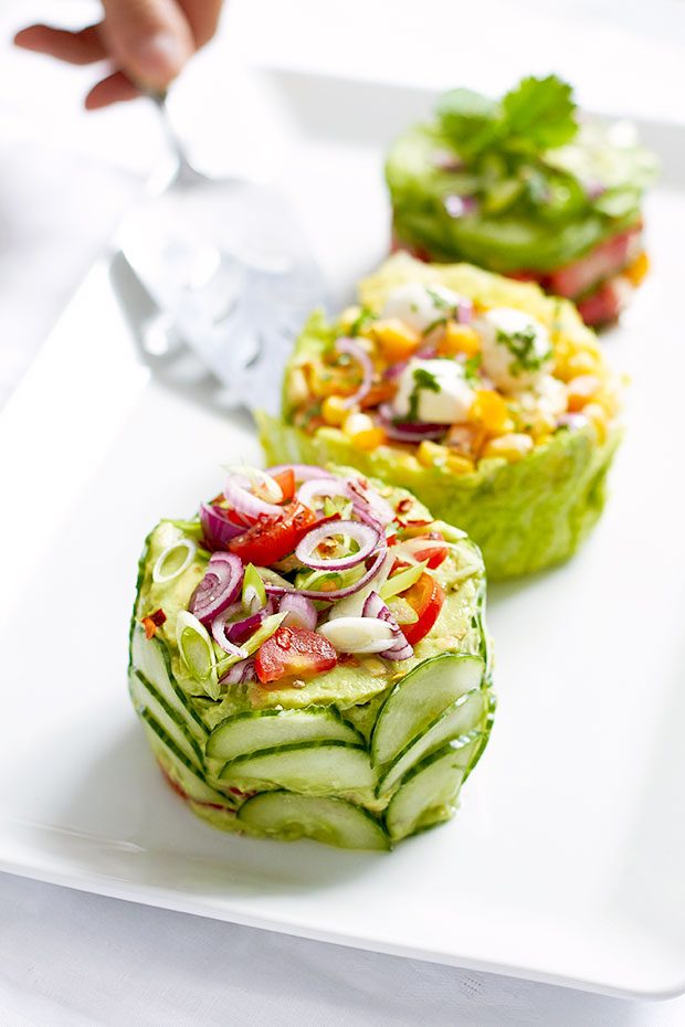Make These Adorable Mini Salad Cakes for Your Next Potluck!