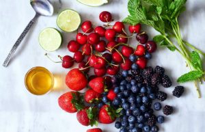Berry Fruit Salad with Honey Lime Dressing