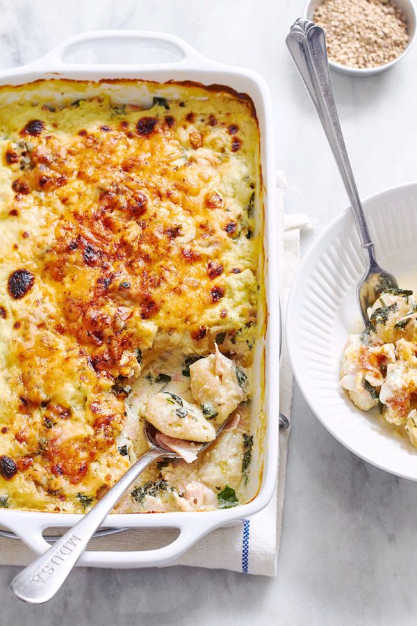 Baked Gnocchi Casserole with Ham & Spinach - #recipe by #eatwell101 - https://003.wrwe1r1zs3czx3c.workers.dev/baked-gnocchi-recipe