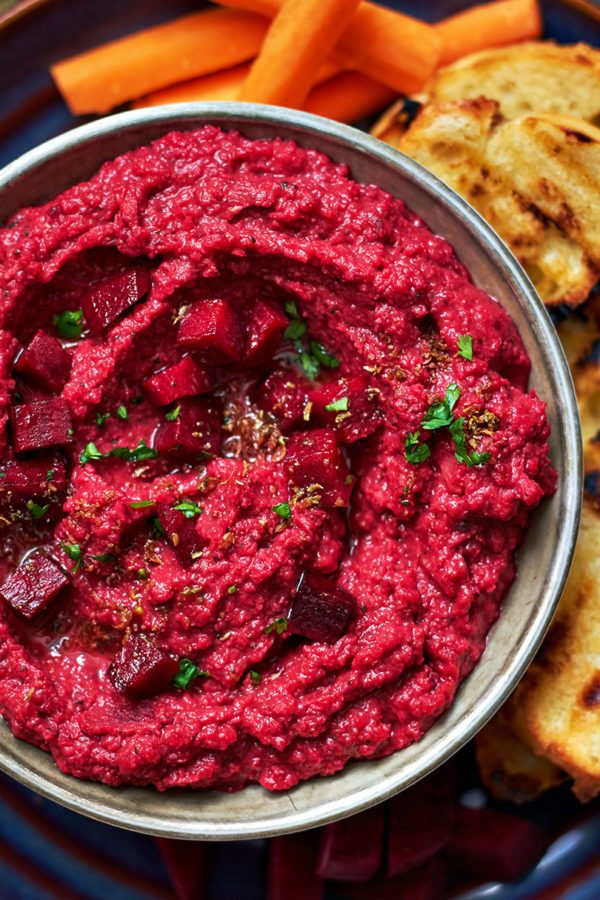 Beet Hummus - #recipe by #eatwell101 - https://003.wrwe1r1zs3czx3c.workers.dev/beet-hummus-dip-recipe