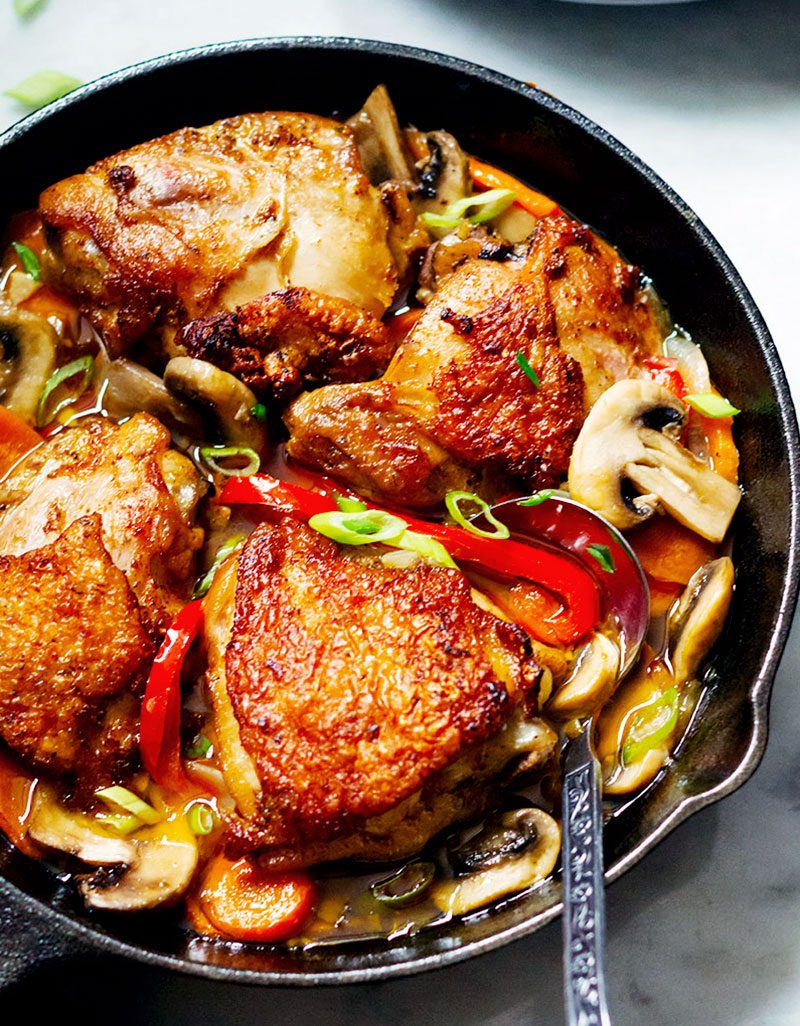 garlic-mushroom-chicken-skilled-recipe