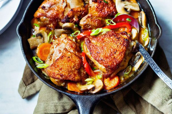 Garlic Cajun Chicken Skillet