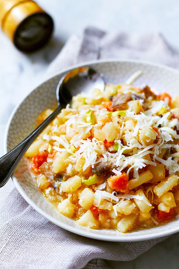 This Risotto-Like Potato Mushroom Skillet
