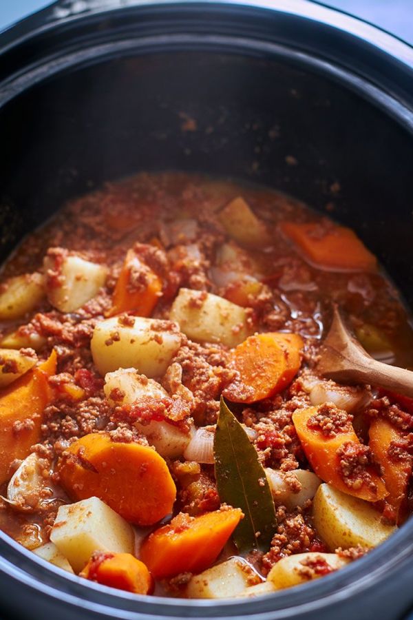 Crock Pot Ground Beef Potato - #recipe by #eatwell101 - https://003.wrwe1r1zs3czx3c.workers.dev/crock-pot-beef-potato-stew-recipe