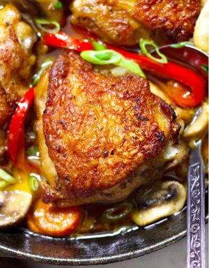 Garlic Cajun Chicken Skillet