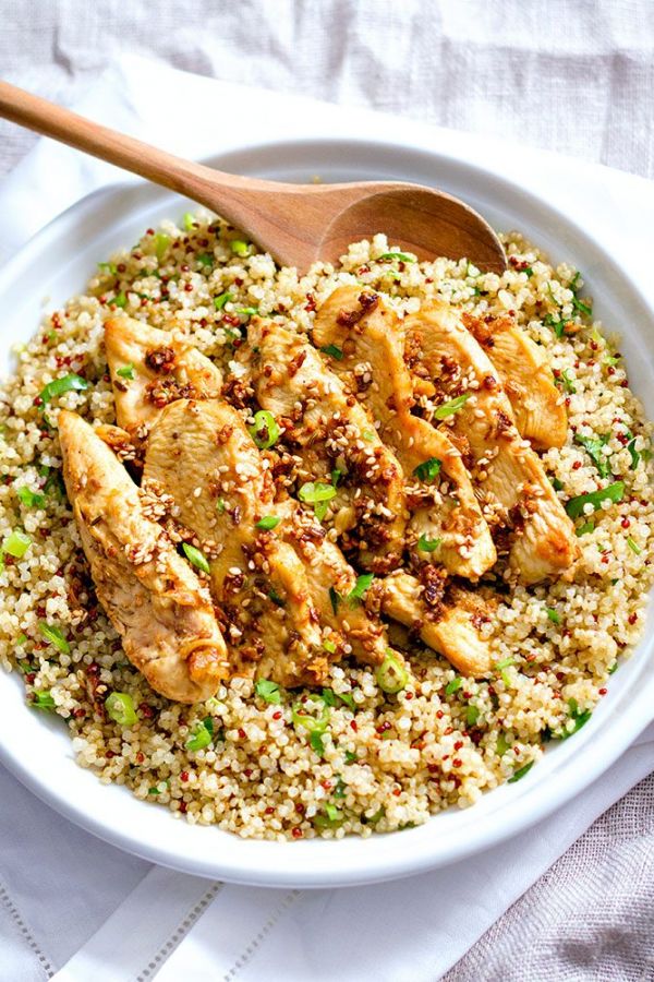 Garlic Lime Chicken Tenders and Quinoa - #recipe by #eatwell101 - https://003.wrwe1r1zs3czx3c.workers.dev/spicy-chicken-and-quinoa-recipe