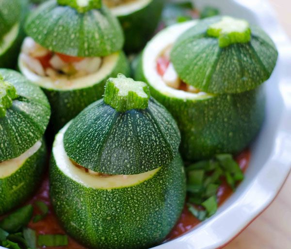Vegetarian Stuffed Zucchini