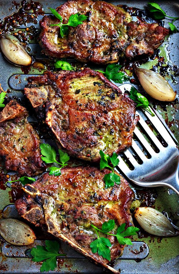 Pesto Baked Pork Chops
