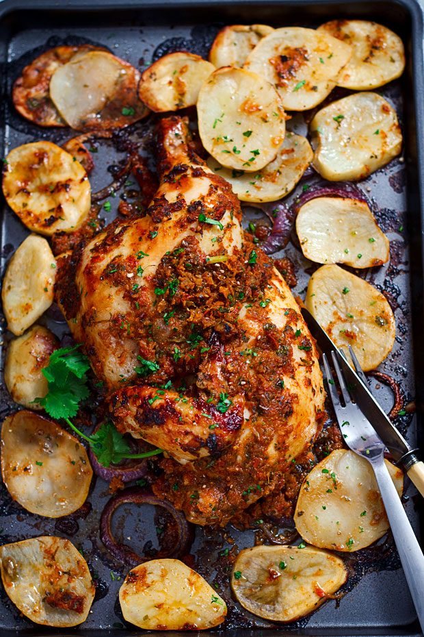Simple Oven Roasted Chicken