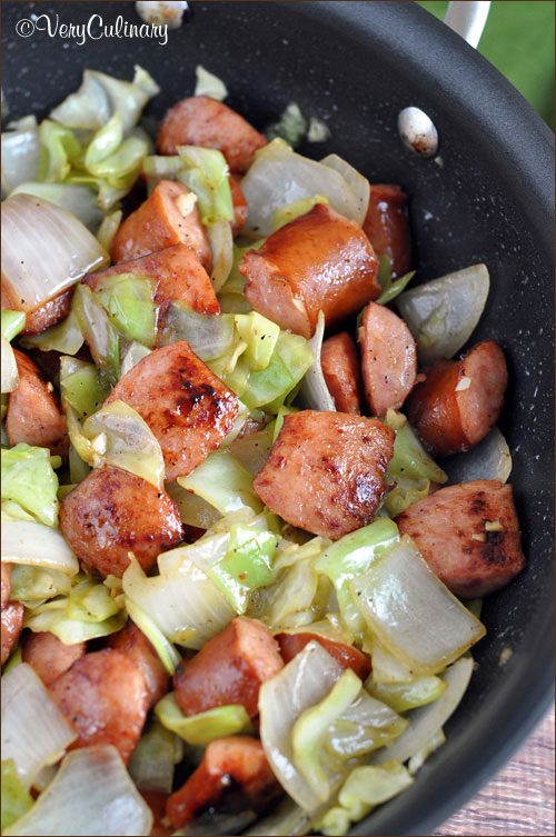Kielbasa And Cabbage Skillet