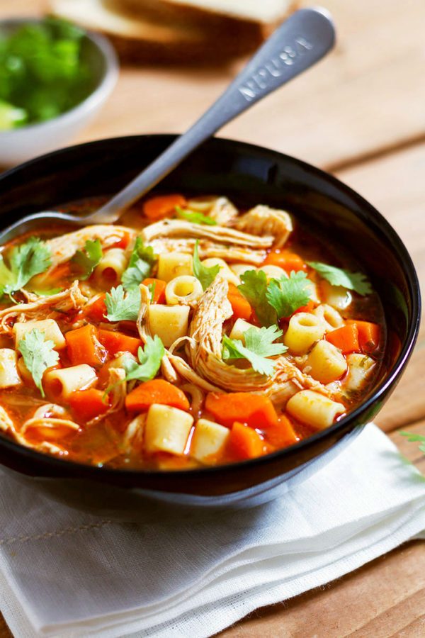 Spicy Chicken Pasta Soup - #recipe by #eatwell101 - https://003.wrwe1r1zs3czx3c.workers.dev/spicy-chicken-pasta-soup-recipe