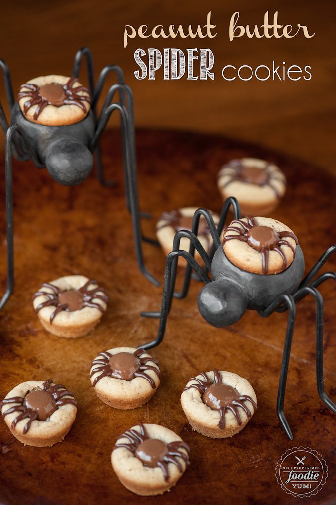 Peanut Butter Spider Cookies