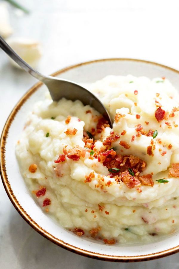 Mashed Potatoes with Garlic Parmesan - #recipe by #eatwell101 - https://003.wrwe1r1zs3czx3c.workers.dev/bacon-garlic-parmesan-mashed-potatoes-recipe