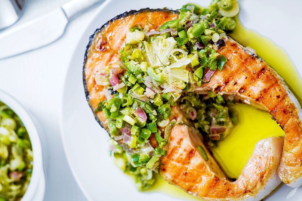 Grilled Salmon Steaks