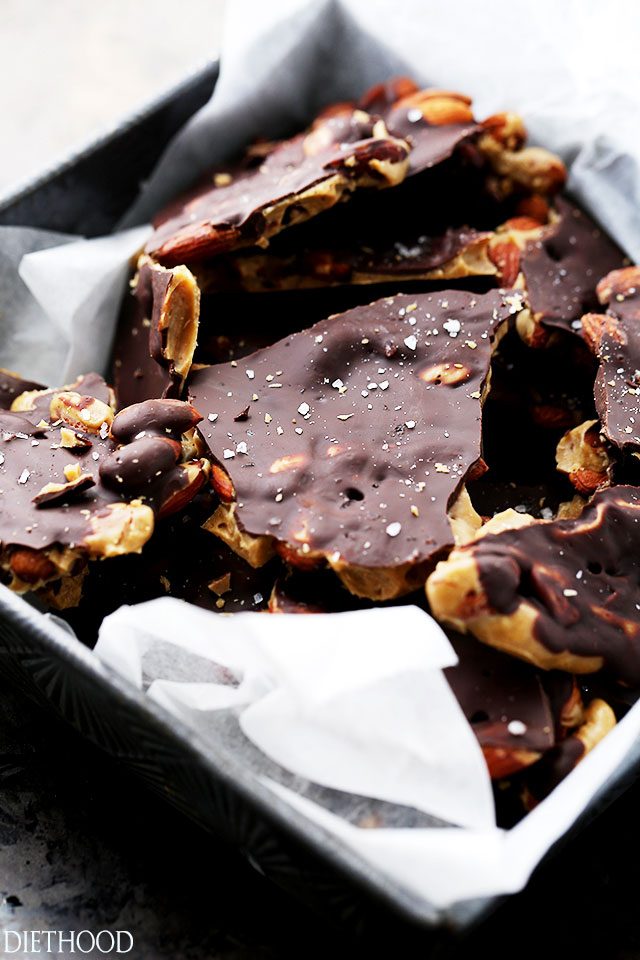 Chocolate Covered Almond Toffee