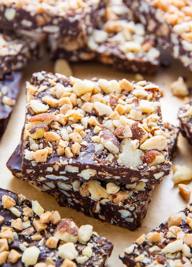 3-Ingredient Roasted Almond Toffee Bark