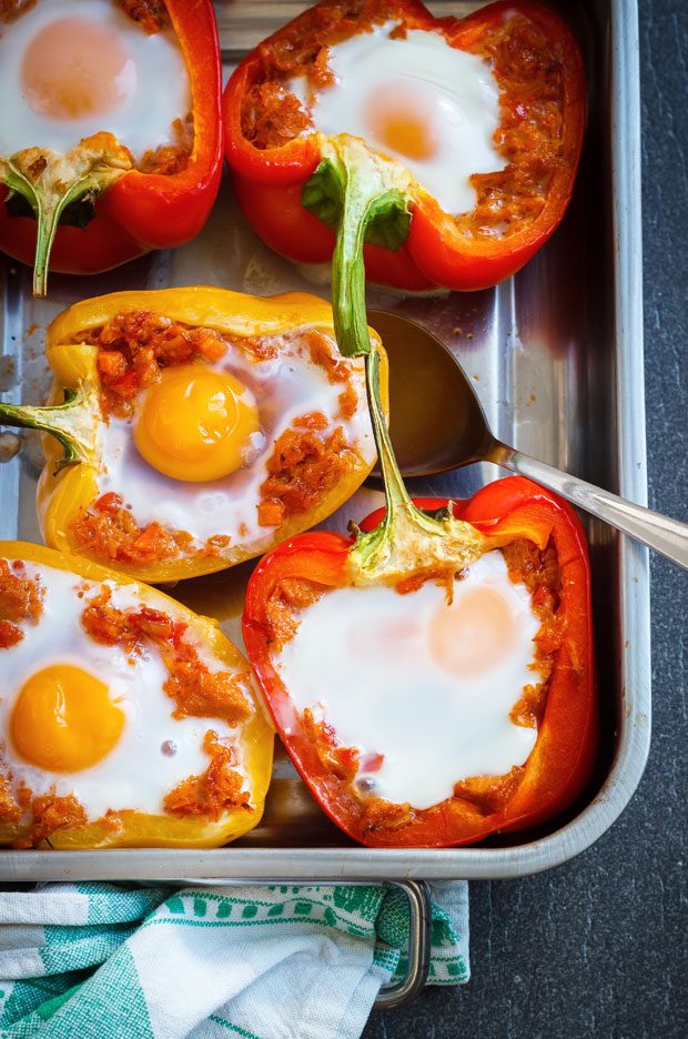 Baked Tuna Stuffed Peppers