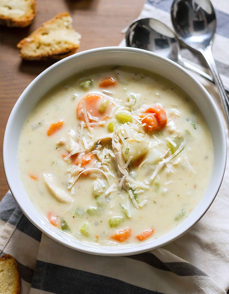 Slow Cooker Creamy Chicken Soup