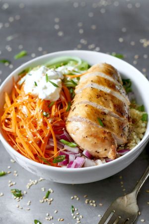 Meal Prep Grilled Chicken Veggie Bowls
