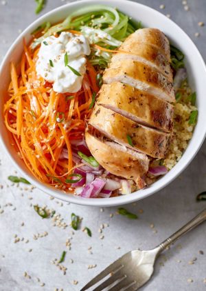 Meal Prep Grilled Chicken Veggie Bowls